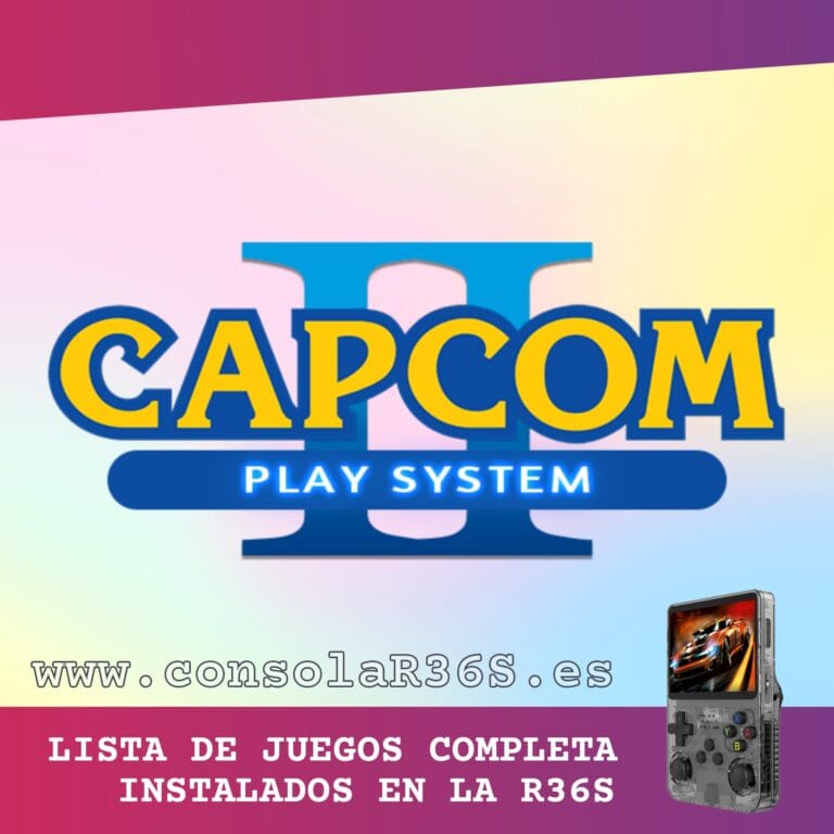 Lista de juegos de la Capcom Play System II (CPS2) instalados en la consola retro R36S (1933 títulos) Lista de juegos de la Capcom Play System II (CPS2) instalados en la consola retro R36S (1933 títulos)