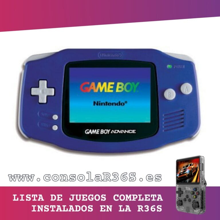 Lista de juegos de la Game Boy Advance instalados en la consola retro R36S (1087 títulos) Lista de juegos de la Game Boy Advance instalados en la consola retro R36S (1087 títulos)