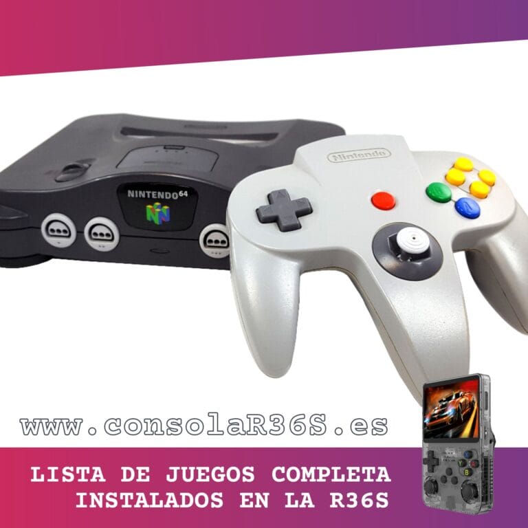 Lista de juegos de la Nintendo 64 instalados en la consola retro R36S (194 títulos) Lista de juegos de la Nintendo 64 instalados en la consola retro R36S (194 títulos)